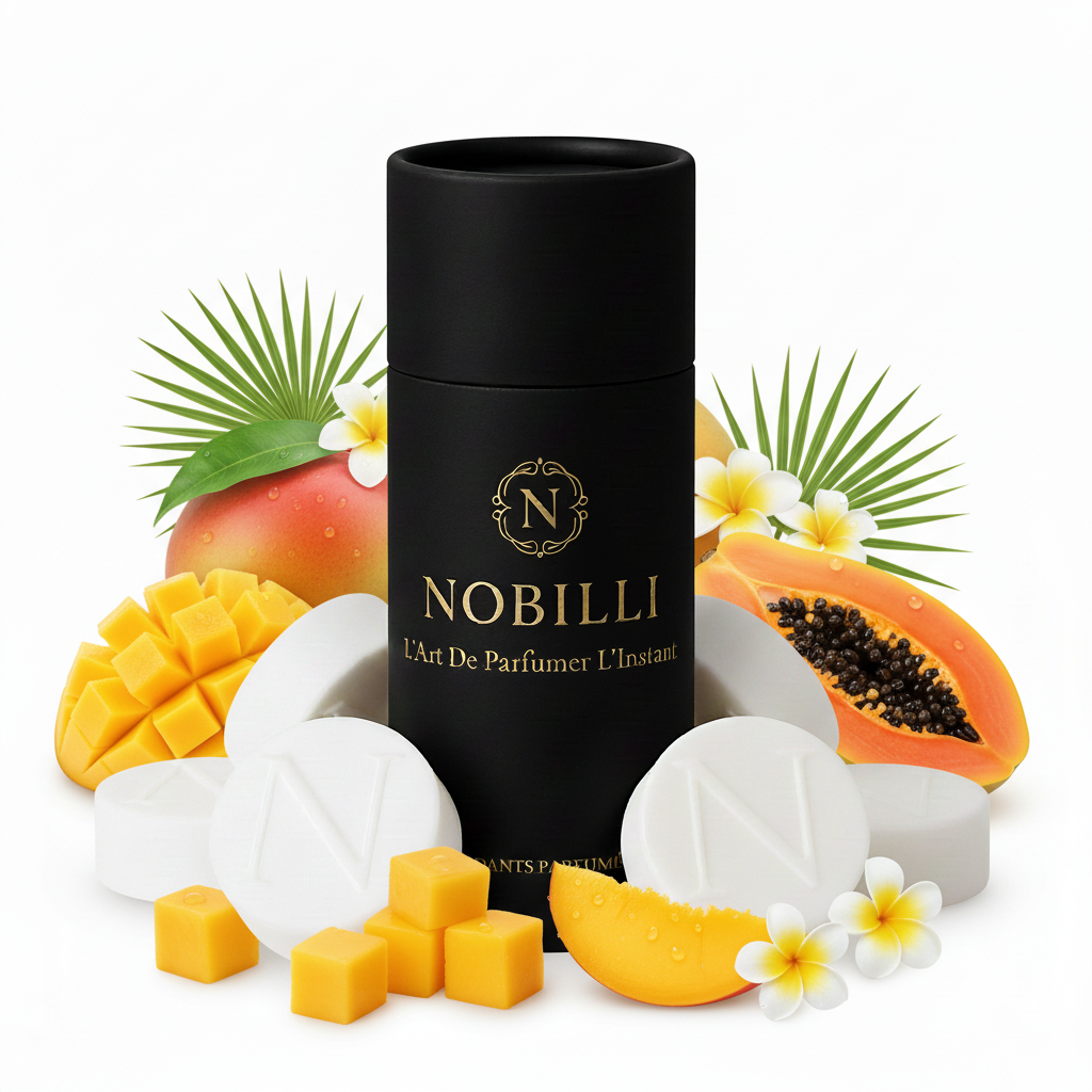 Boîte de 6 fondants parfumés "Mangue Papaye"