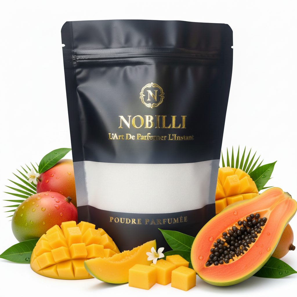 Sachet de 250g de poudre parfumée "Mangue Papaye"