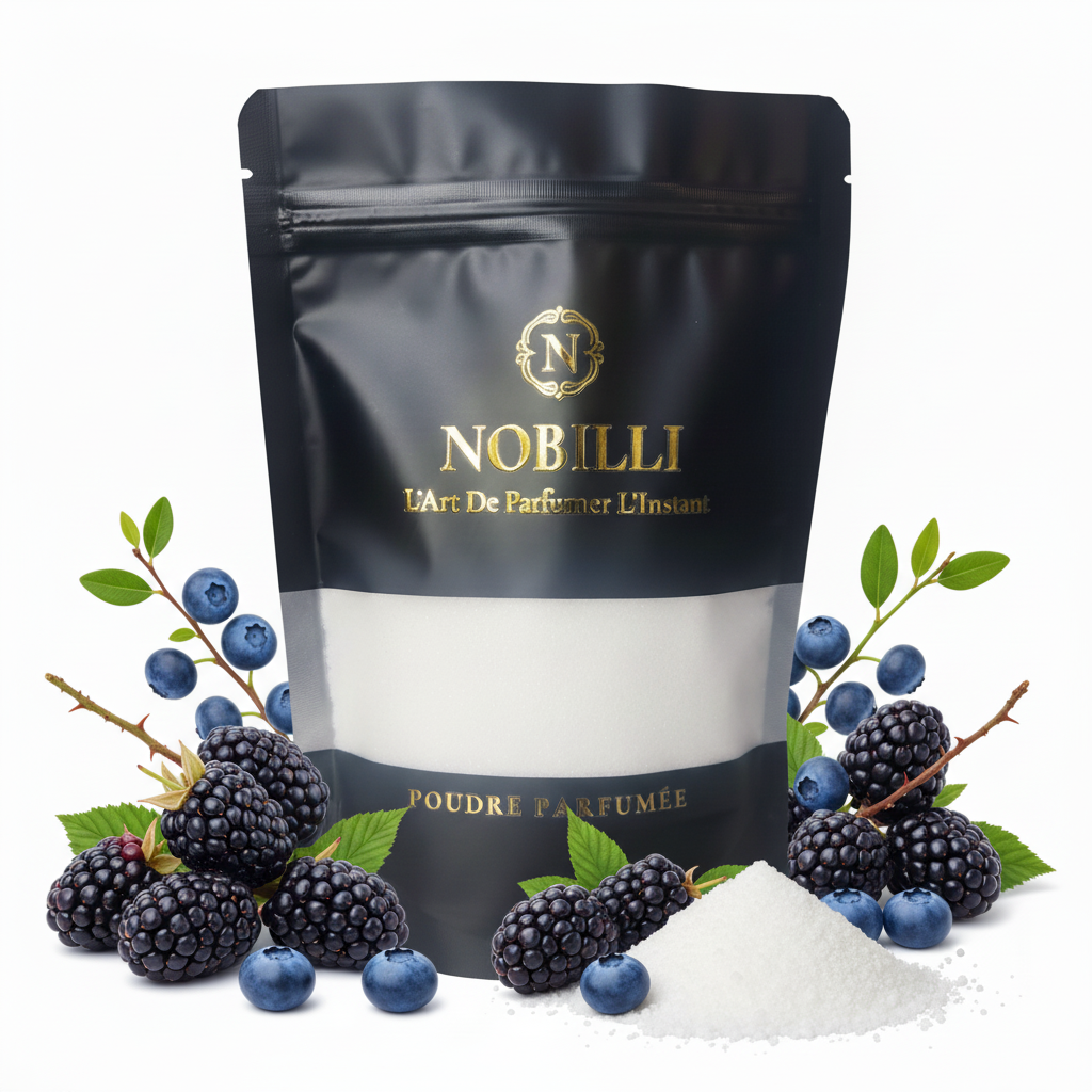 Sachet de 250g de poudre parfumée "Mûres et Myrtilles"