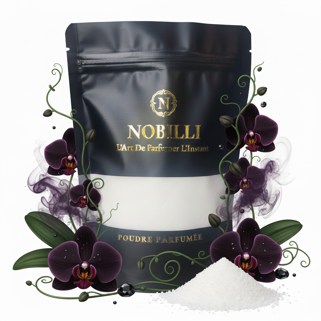Poudre parfumée "Orchidée Noire" – Sachet de 250 g