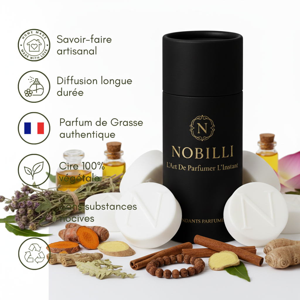 Boîte de 6 fondants parfumés "Ayurveda"