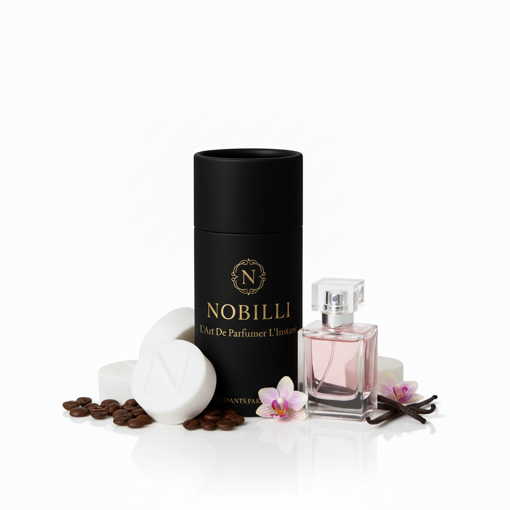 Boîte de 6 fondants parfumés "Black Opium", inspiré du parfum Black Opium d'Yves Saint Laurent