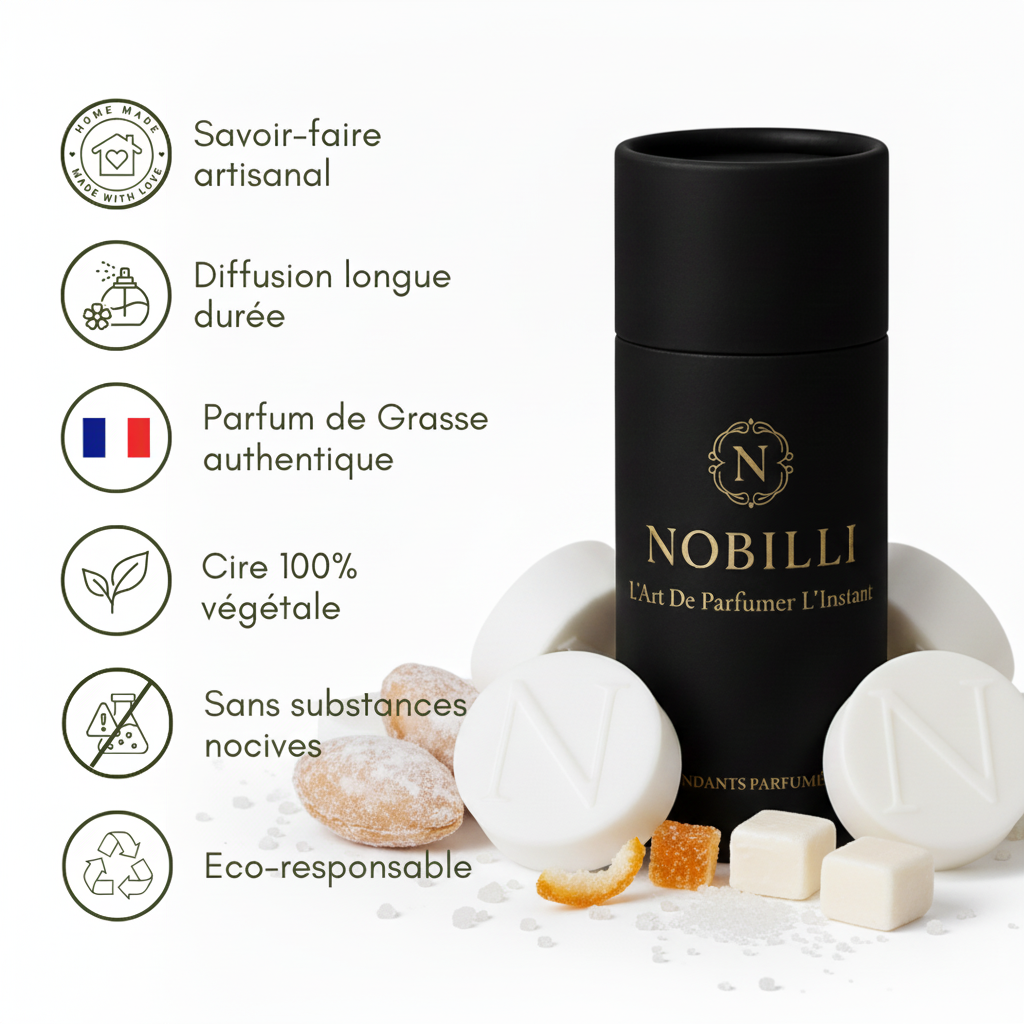 Boîte de 6 fondants parfumés "Calisson"