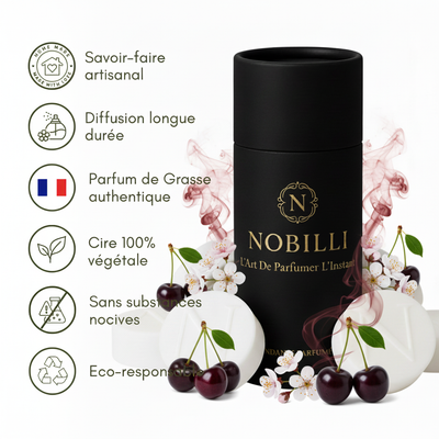 Boîte de 6 fondants parfumés "Cerise Noire Intense"