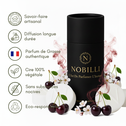 Boîte de 6 fondants parfumés "Cerise Noire Intense"