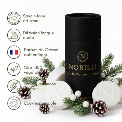 Boîte de 6 fondants parfumés "Châlet en Laponie"
