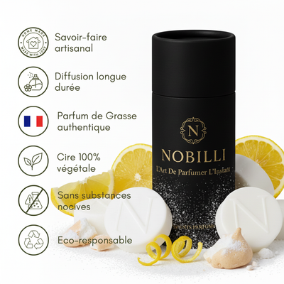 Boîte de 6 fondants parfumés "Citron Meringué"