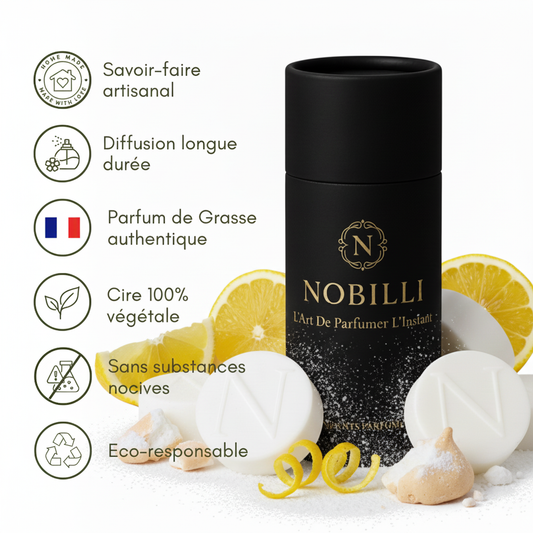 Boîte de 6 fondants parfumés "Citron Meringué"
