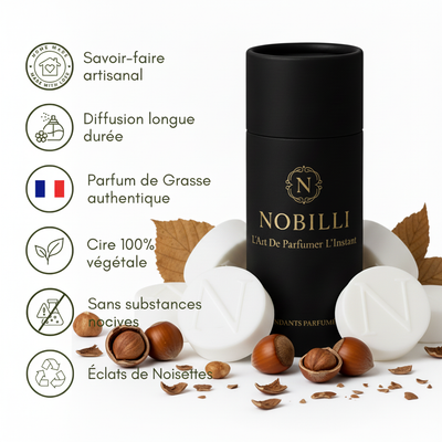 Boîte de 6 fondants parfumés "Éclats de Noisettes"