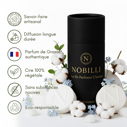 Boîte de 6 fondants parfumés "Fleurs de Coton"