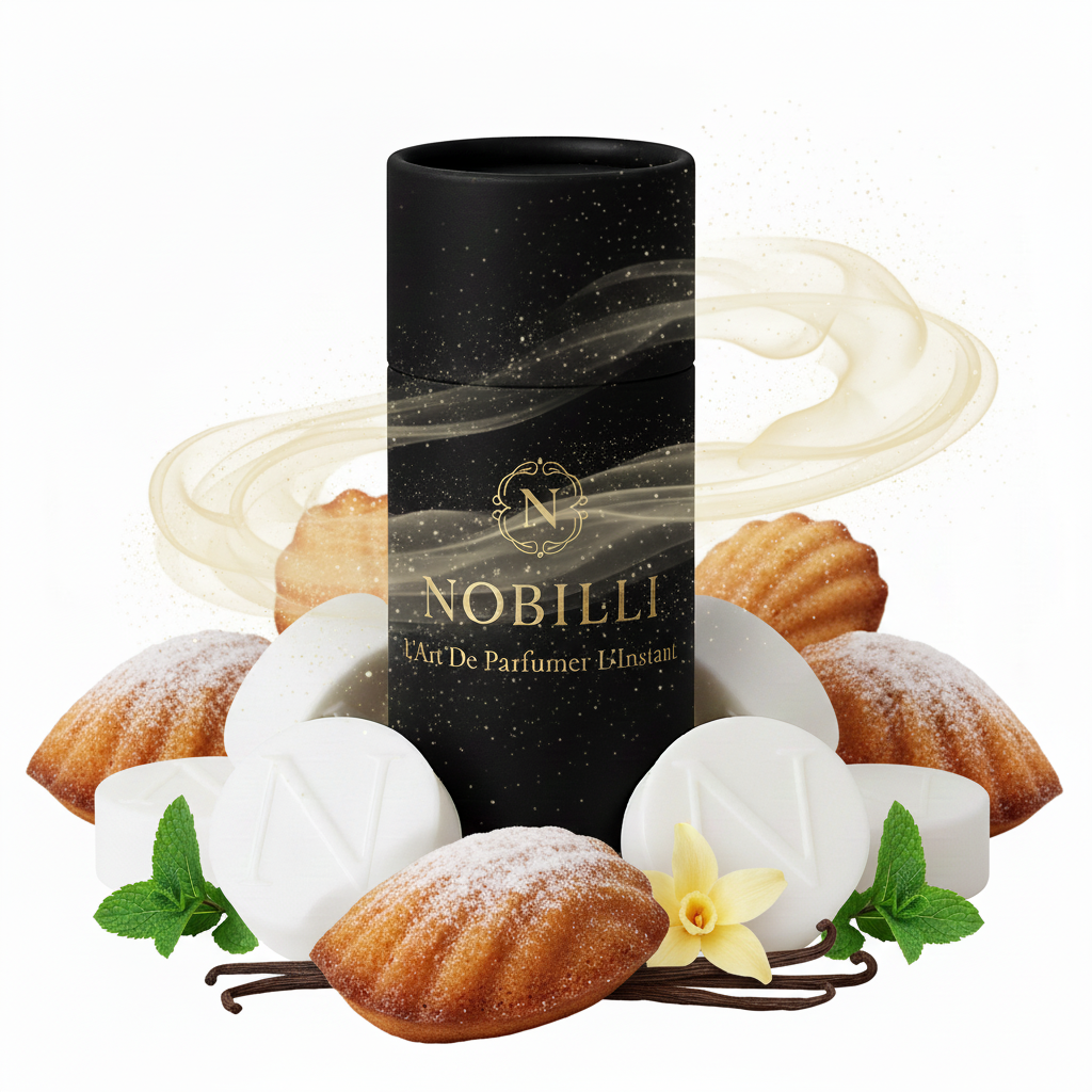 Boîte de 6 fondants parfumés "Madeleine Gourmande"