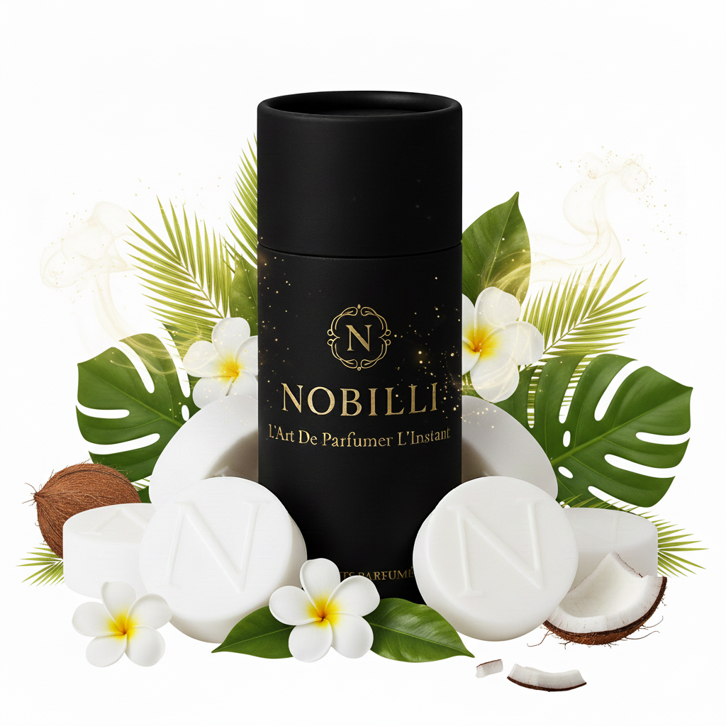 Boîte de 6 fondants parfumés "Monoï"