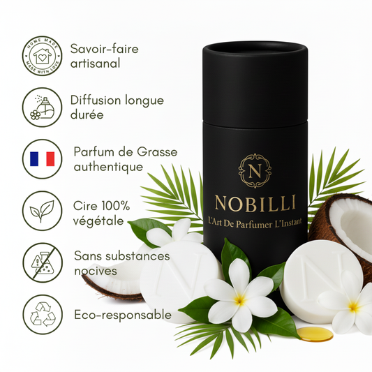 Boîte de 6 fondants parfumés "Monoï"
