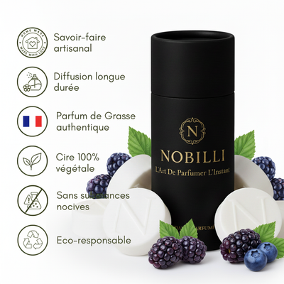 Boîte de 6 fondants parfumés "Mûres et Myrtilles"