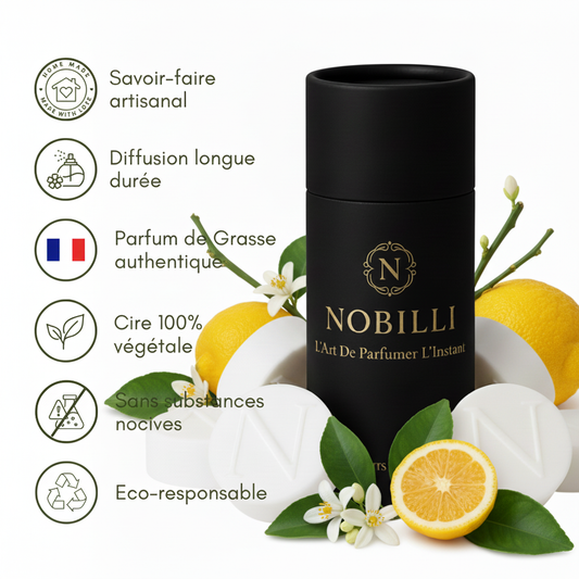 Boîte de 6 fondants parfumés "Neroli et Yuzu"