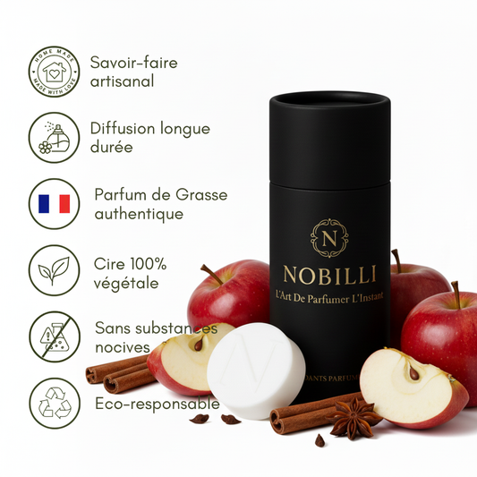 Boîte de 6 fondants parfumés "Pomme Cannelle"