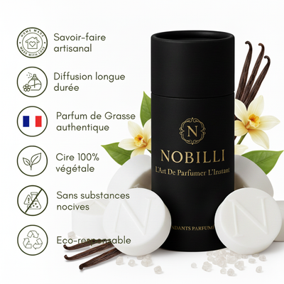 Boîte de 6 fondants parfumés "Vanille"