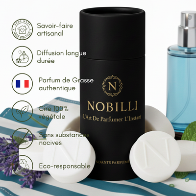 Boîte de 6 fondants parfumés "Virilité", inspiré du parfum Le Mâle de Jean-Paul Gautier