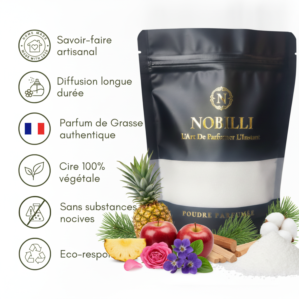 Poudre parfumée "Adoucissant" – Sachet de 250 g