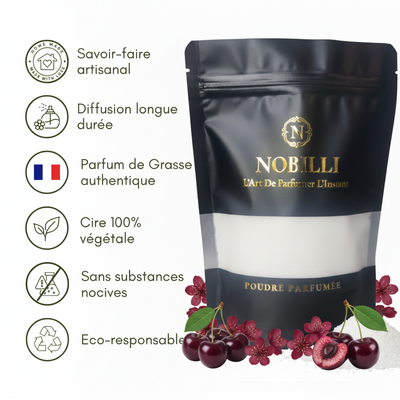 Sachet de 250g de poudre parfumée "Cerise Noire Intense"