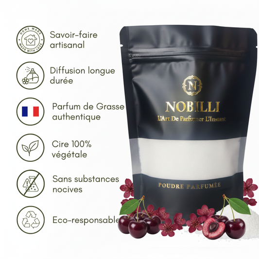 Sachet de 250g de poudre parfumée "Cerise Noire Intense"