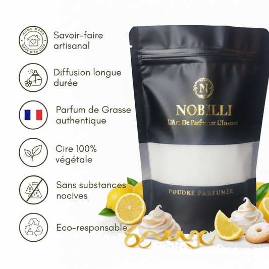Sachet de 250g de poudre parfumée "Citron Meringué"