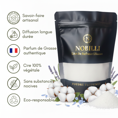 Sachet de 250g de poudre parfumée "Fleurs de Coton"