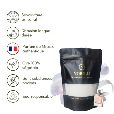 Sachet de 250g de poudre parfumée "La Vita Magica", inspiré du parfum La Vie Est Belle de Lancôme