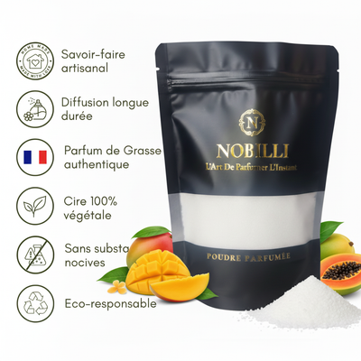 Sachet de 250g de poudre parfumée "Mangue Papaye"
